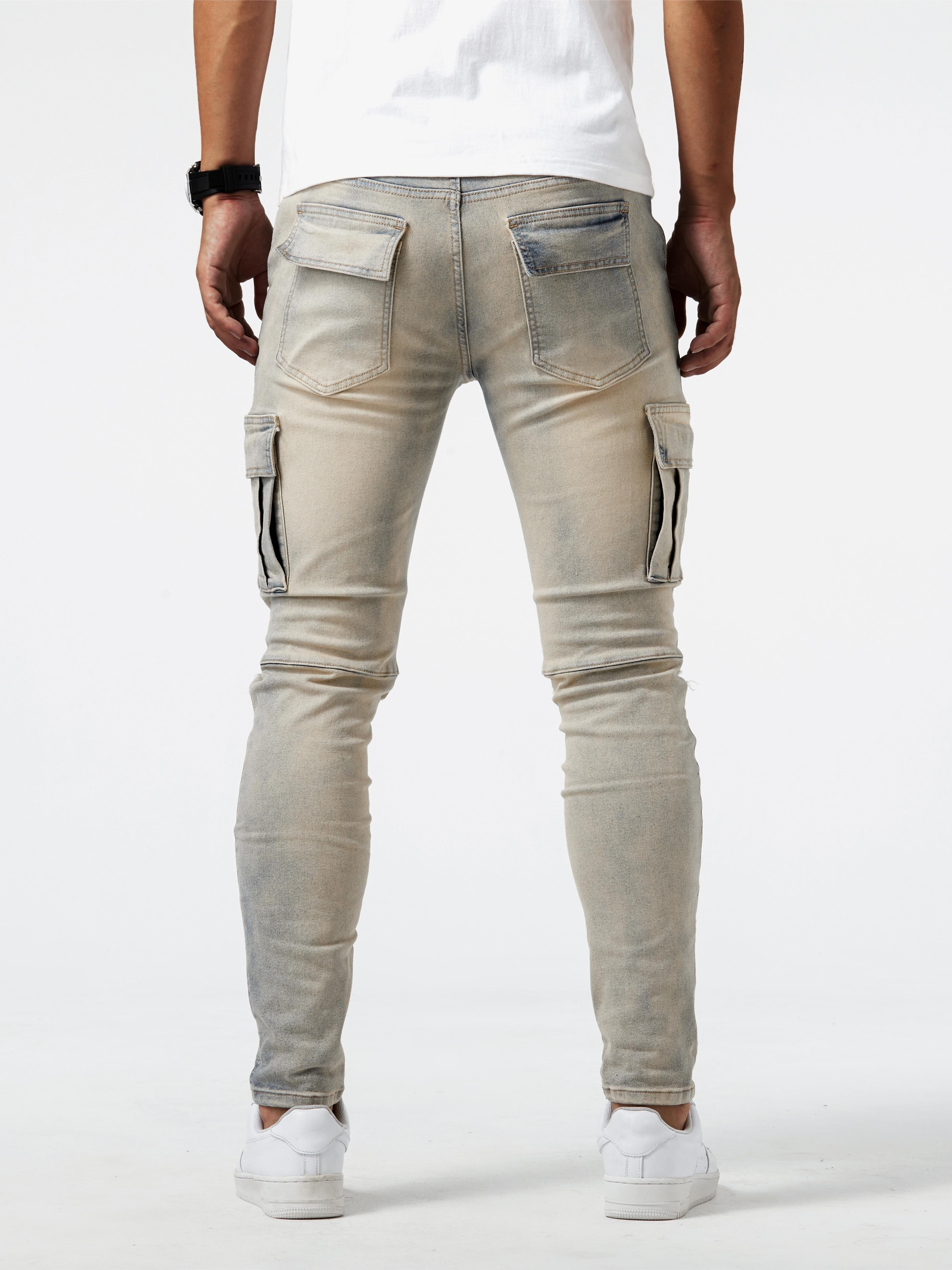 Laluna® | Tailored Slim Cargo Jeans