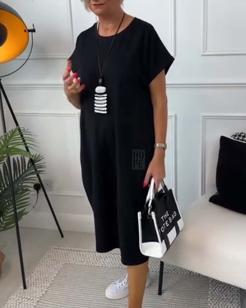 Easygoing Short-Sleeve Kaftan