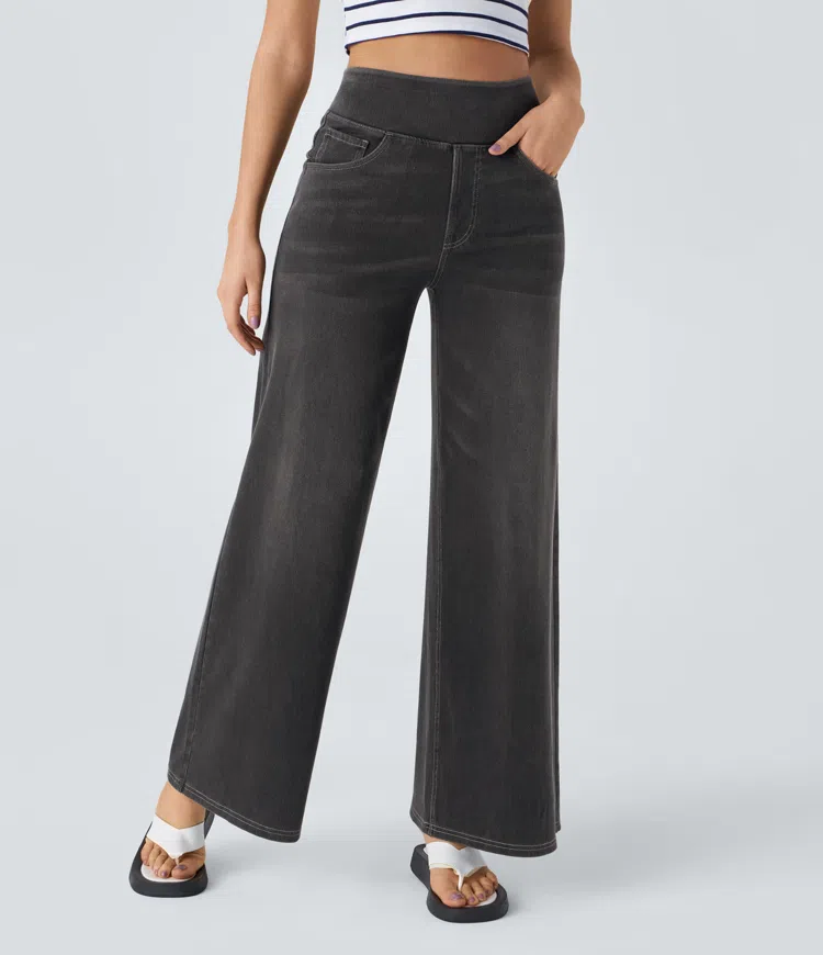 Laluna® | Comfortable high-waisted jeans
