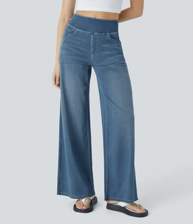 Laluna® | Comfortable high-waisted jeans