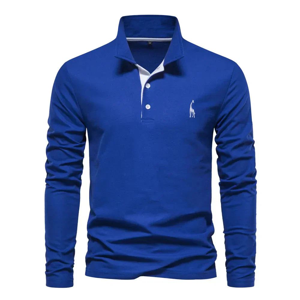 Laluna® | Long-Sleeve Polo Shirt