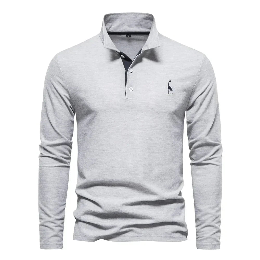 Laluna® | Long-Sleeve Polo Shirt
