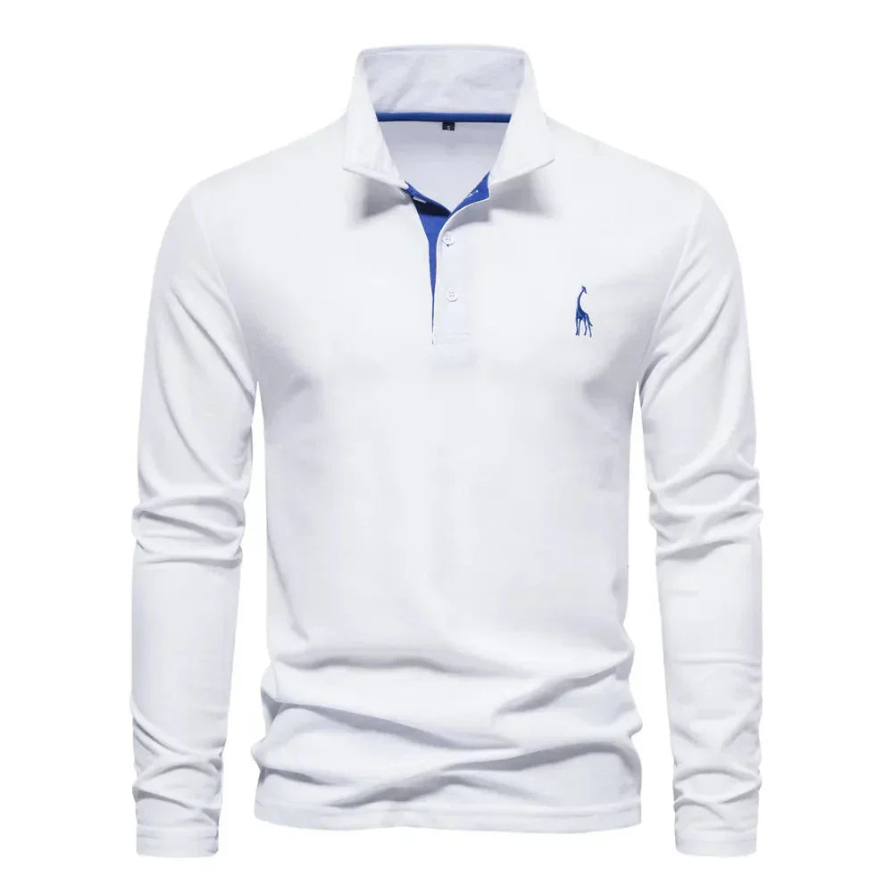 Laluna® | Long-Sleeve Polo Shirt