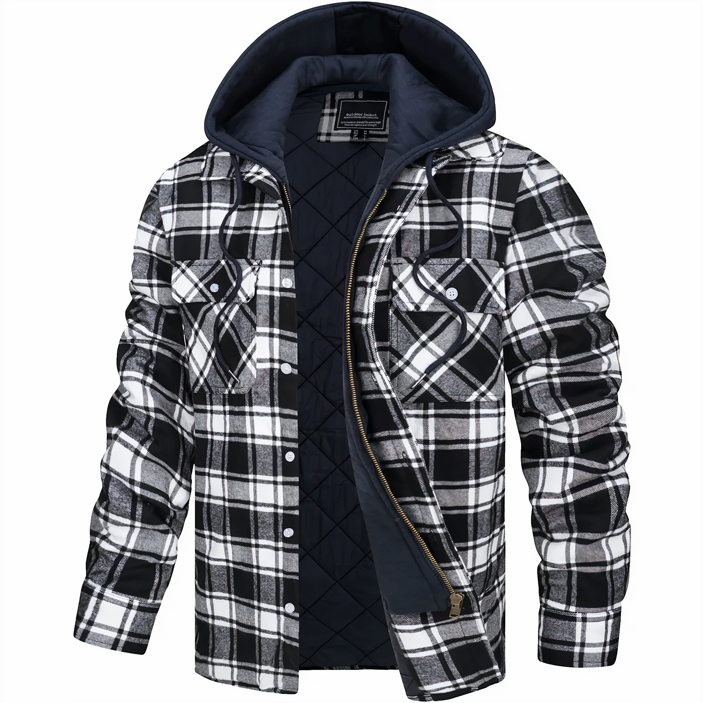 Laluna® | Checked Jacket with Zipper