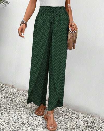 Drawstring Summer Pants with Elastic Cuffs