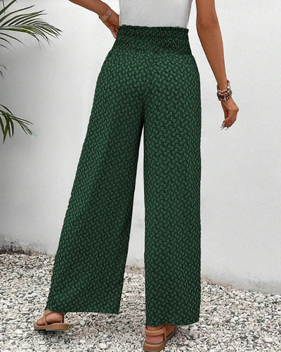 Drawstring Summer Pants with Elastic Cuffs
