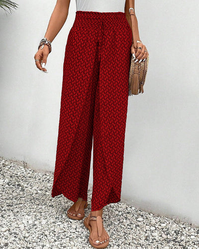 Drawstring Summer Pants with Elastic Cuffs
