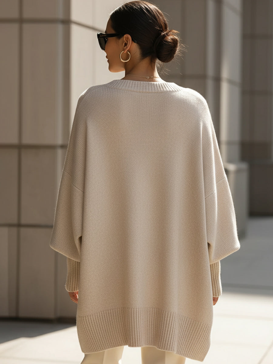 Laluna® | Oversized Poncho Sweater