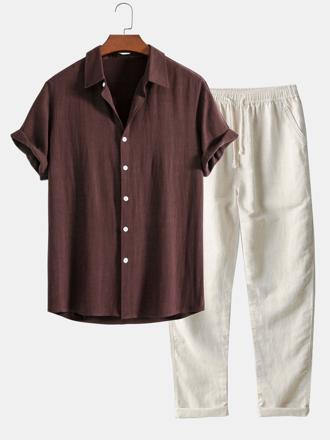 Laluna® | Stylish 2-Piece Casual Linen Ensemble