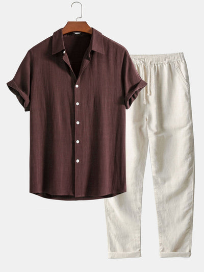 Laluna® | Stylish 2-Piece Casual Linen Ensemble