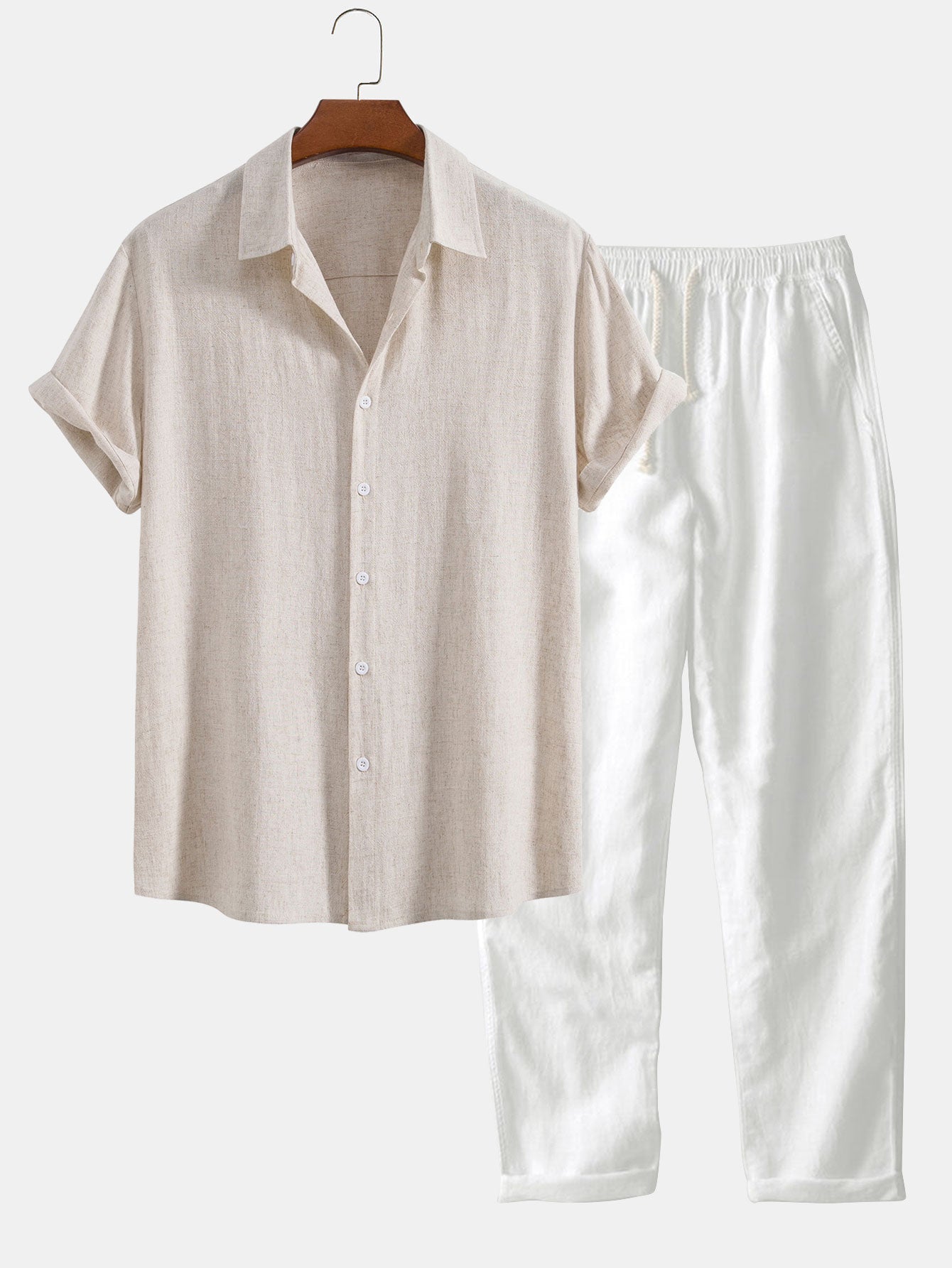 Laluna® | Stylish 2-Piece Casual Linen Ensemble