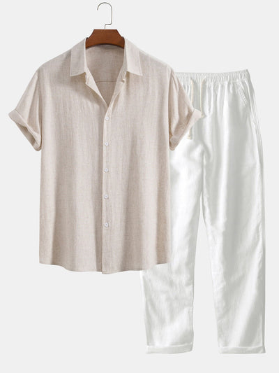 Laluna® | Stylish 2-Piece Casual Linen Ensemble