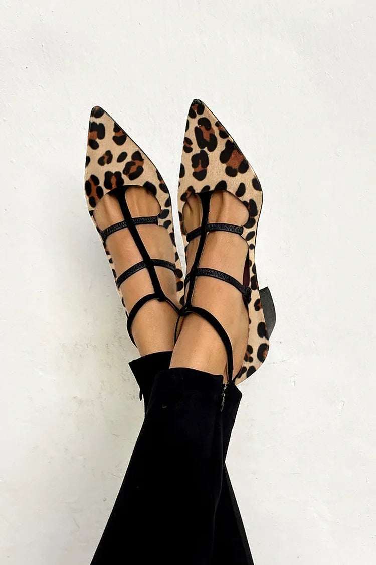 Serena | Animal print ballet flats