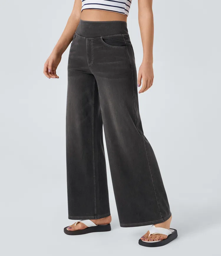 Laluna® | Comfortable high-waisted jeans