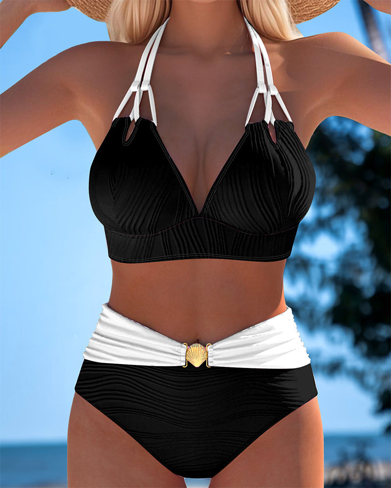 Double-Strap High-Waisted Bikini