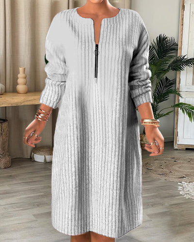 Laluna® | Zippered Casual Dress