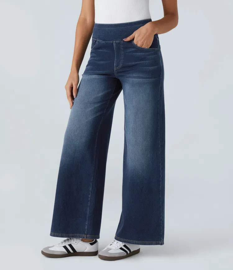 Laluna® | Comfortable high-waisted jeans