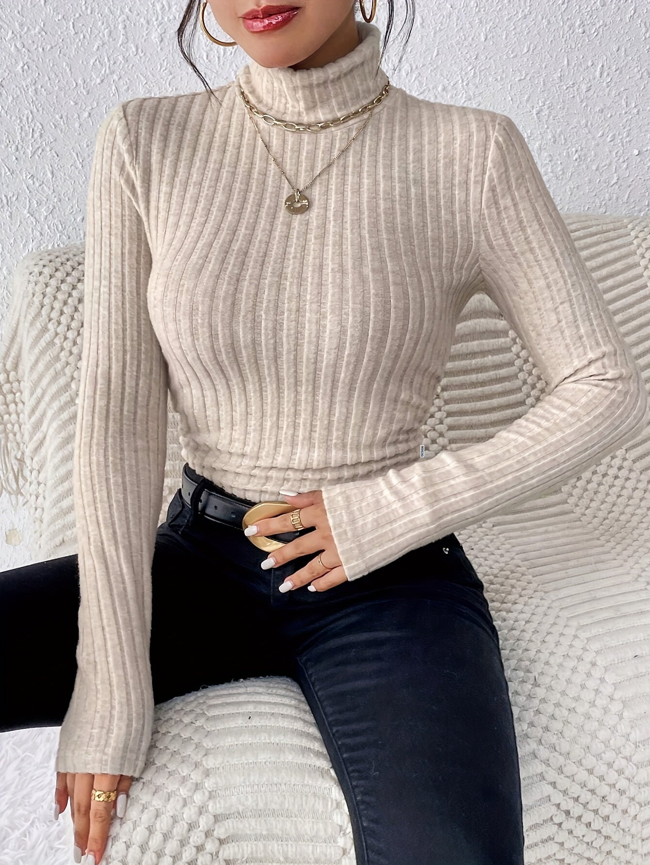 LALUNA® | Relaxed Turtleneck Sweater