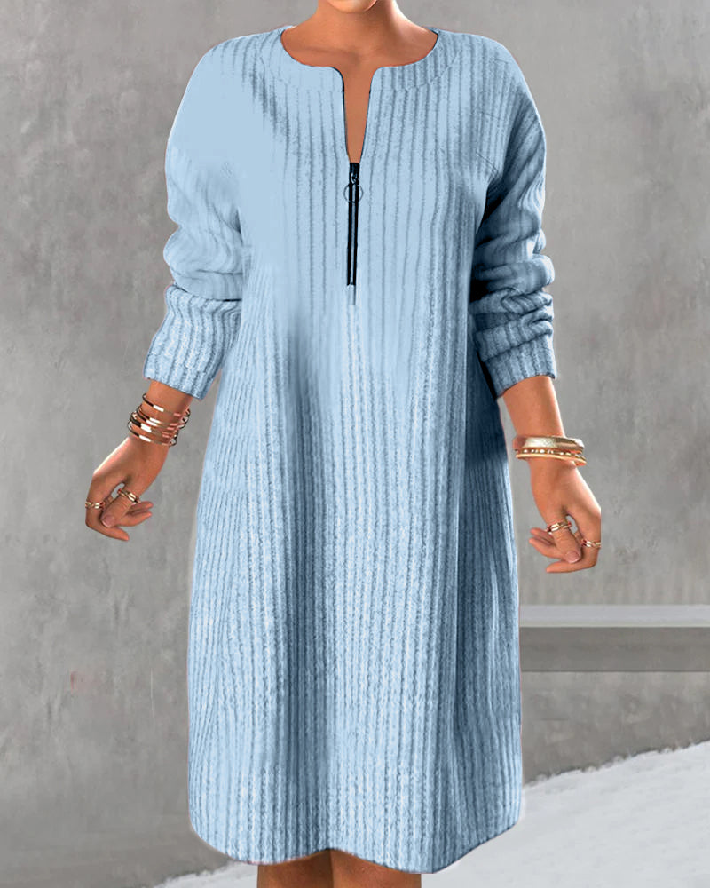 Laluna® | Zippered Casual Dress