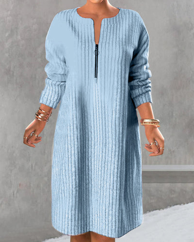 Laluna® | Zippered Casual Dress