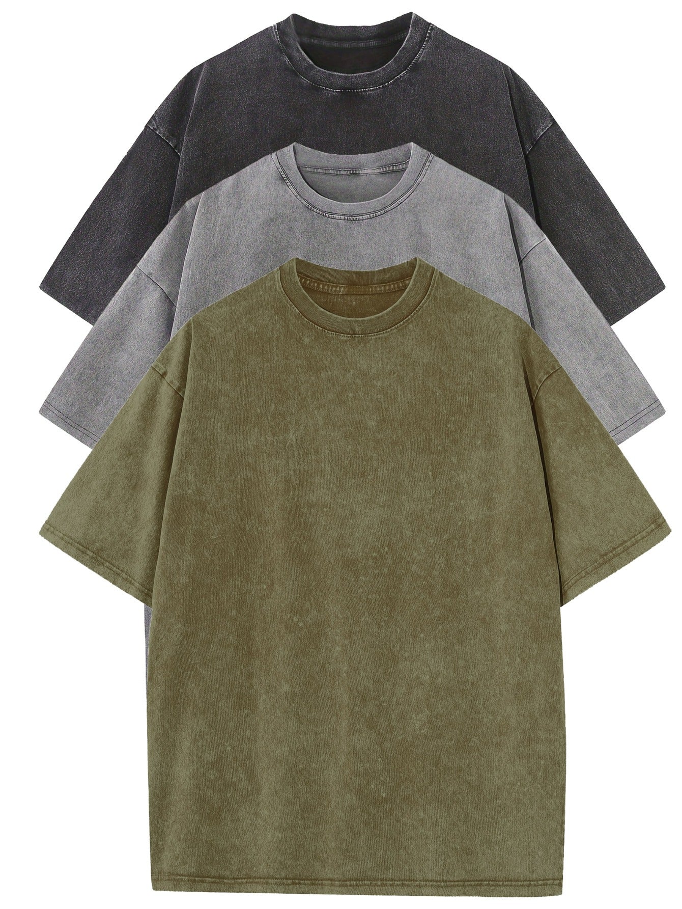 Laluna® | Essential Cotton Oversized Tee Set – Set of 3