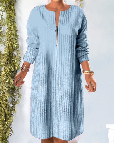 Laluna® | Zippered Casual Dress