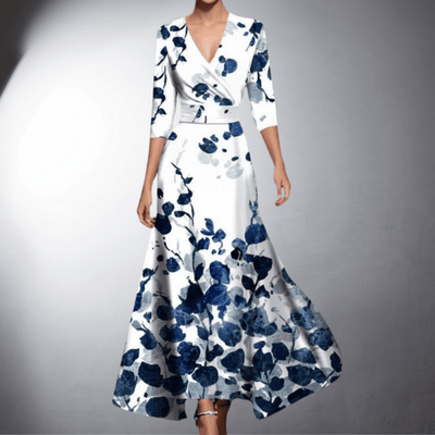 Laluna® | Floral Elegance Evening Gown