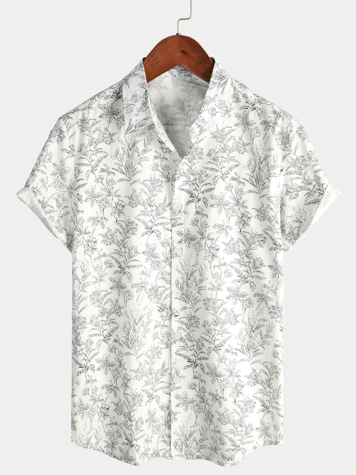 Short-Sleeve Cotton Hawaiian Shirt