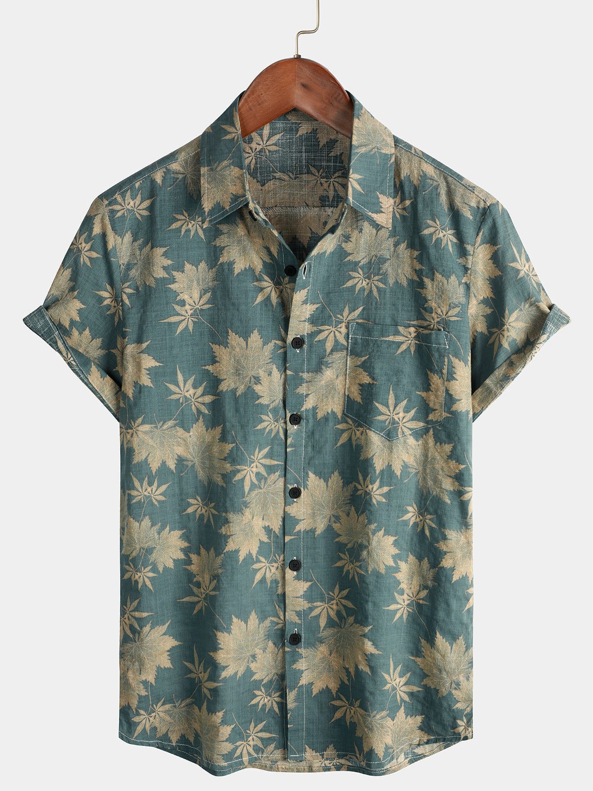 Short-Sleeve Cotton Hawaiian Shirt