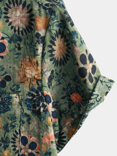 Short-Sleeve Cotton Hawaiian Shirt