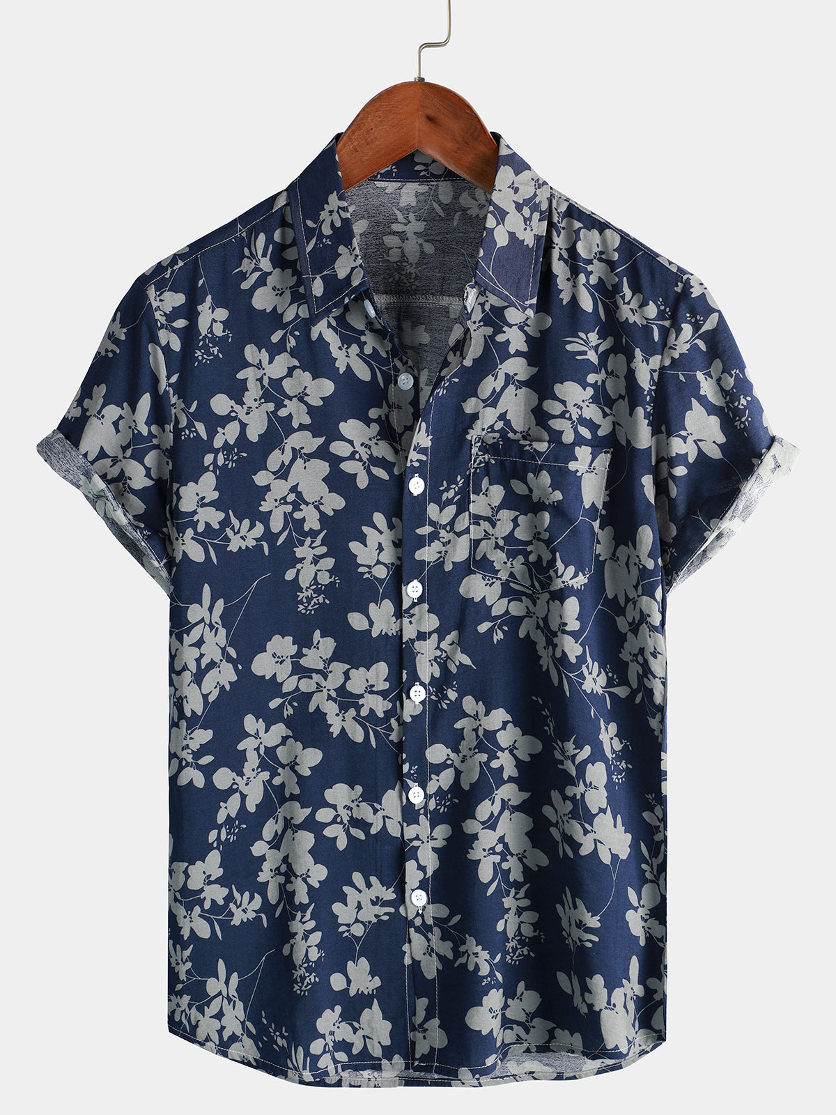 Short-Sleeve Cotton Hawaiian Shirt