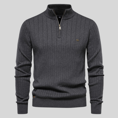 LALUNA® | Casual Ribbed Sweater with Muscle Fit