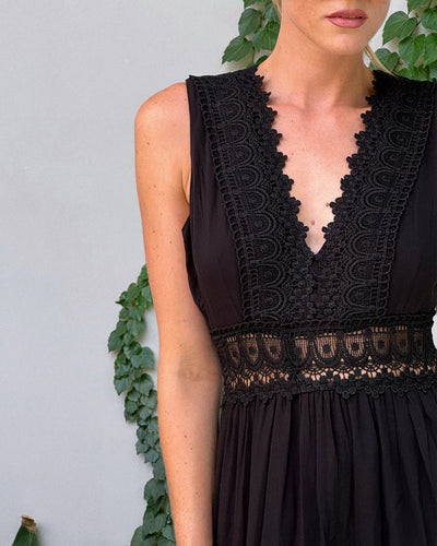 Laluna® V-Neck Lace Dress