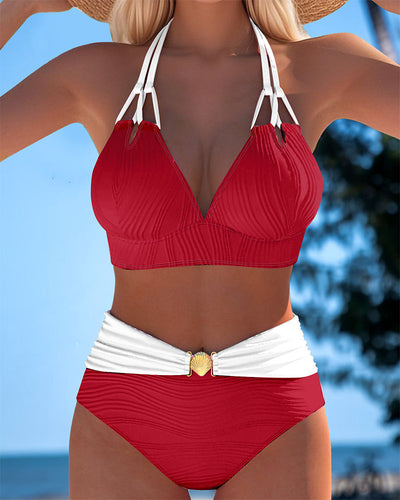 Double-Strap High-Waisted Bikini