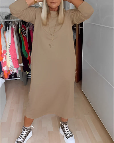 Laluna® | Round Neck Casual Dress