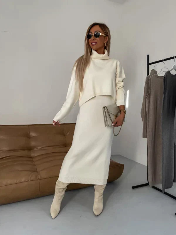 LALUNA® | Coordinated Dress and Turtleneck Set