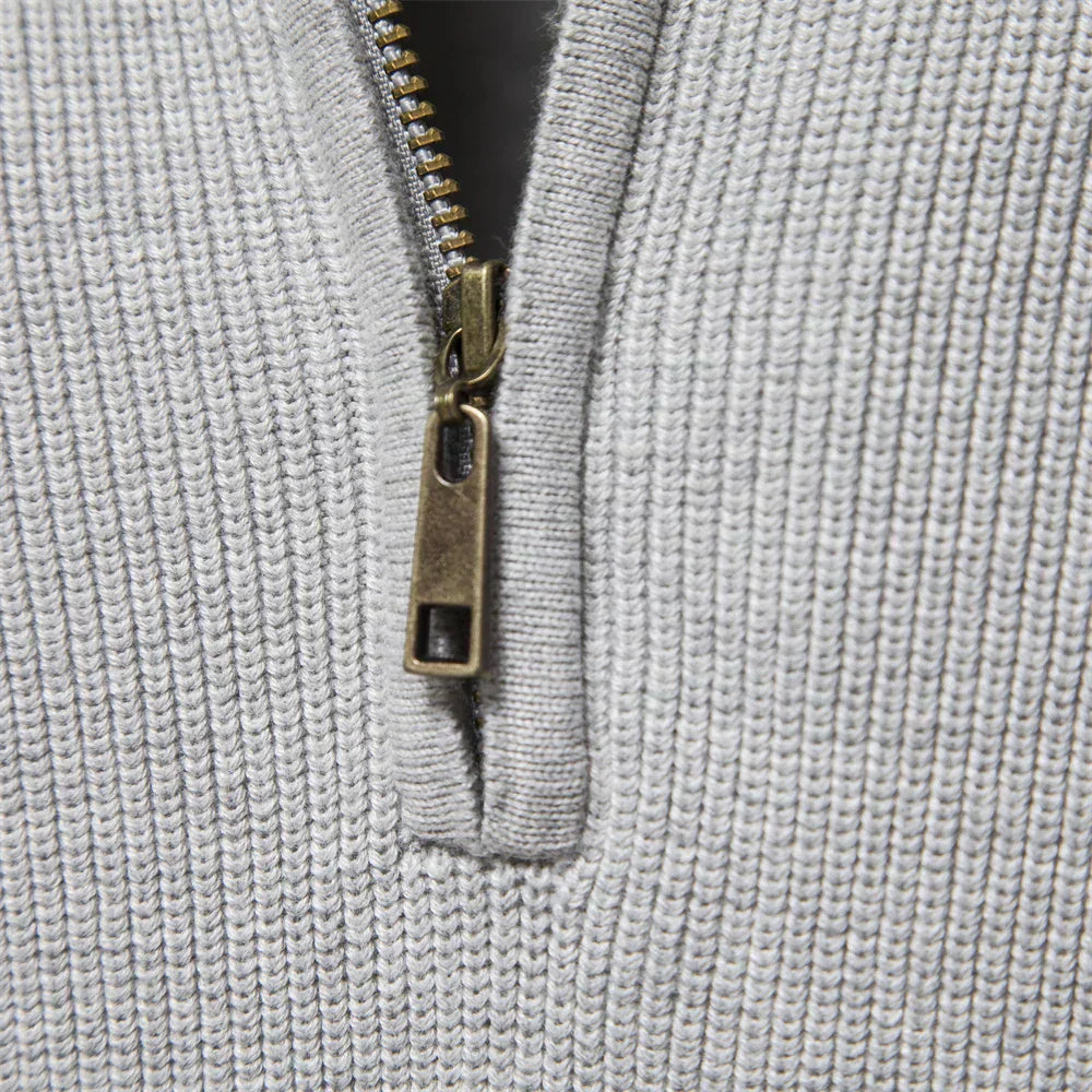 Laluna® | Cozy Knit Zip-Up Sweater