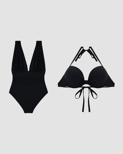 Elegant V-Neck Luxury Shaping Swimsuit