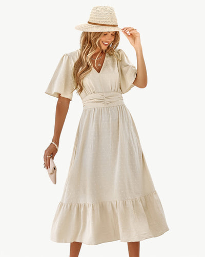 Renée | Chic V-Neck Dress