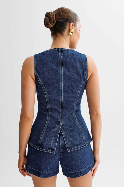 LALUNA® | Denim Button-Up Ensemble