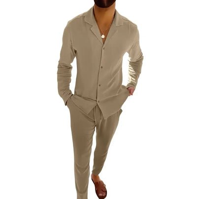 Laluna® | Men's Summer Linen Ensemble