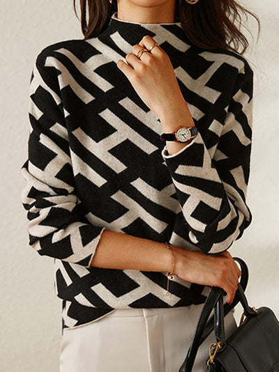 Laluna® | Contemporary Patterned Sweater