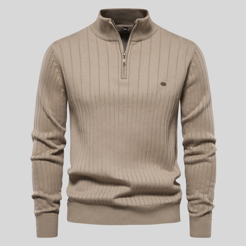LALUNA® | Casual Ribbed Sweater with Muscle Fit