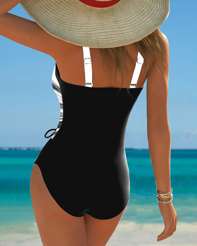 Laluna® | Contrast Cord Swimsuit
