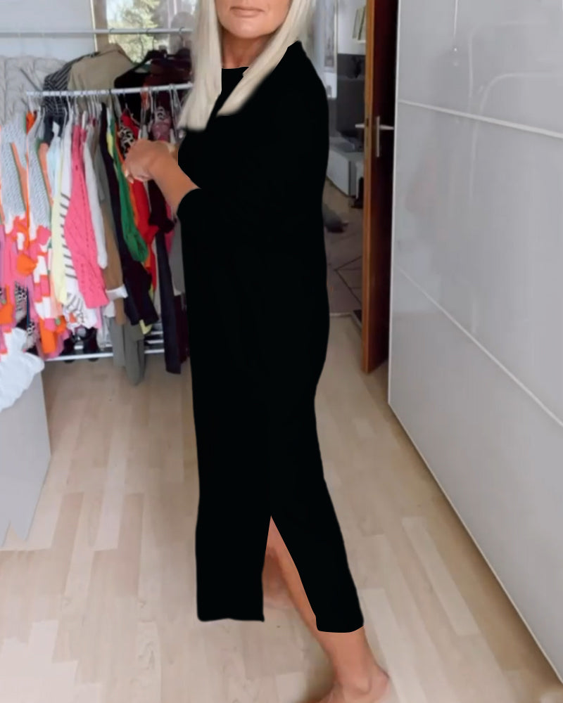 Laluna® | Round Neck Casual Dress
