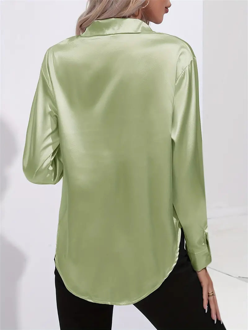 LALUNA® | Luxurious Satin Blouse
