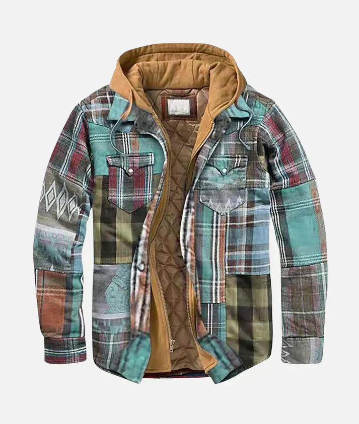 Laluna® | Patchwork Check Jacket