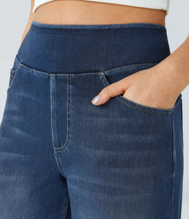Laluna® | Comfortable high-waisted jeans
