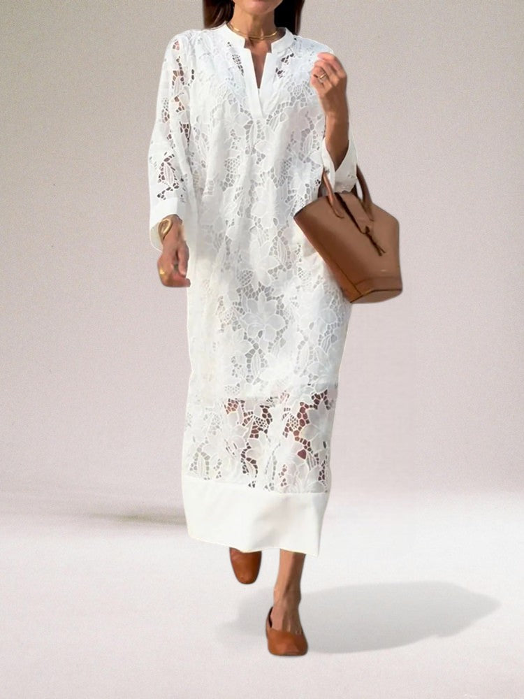 Silvana | Elegant Long Lace Gown