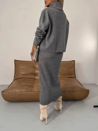 LALUNA® | Coordinated Dress and Turtleneck Set